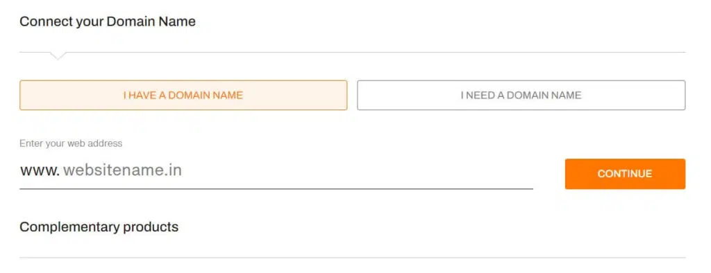 Choose your domain name